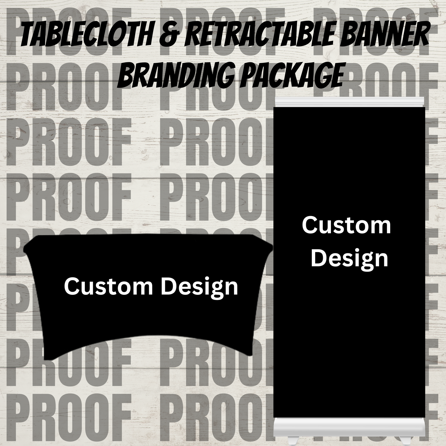 Tablecloth & Retractable Banner Package