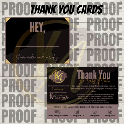 Thank You Card Design